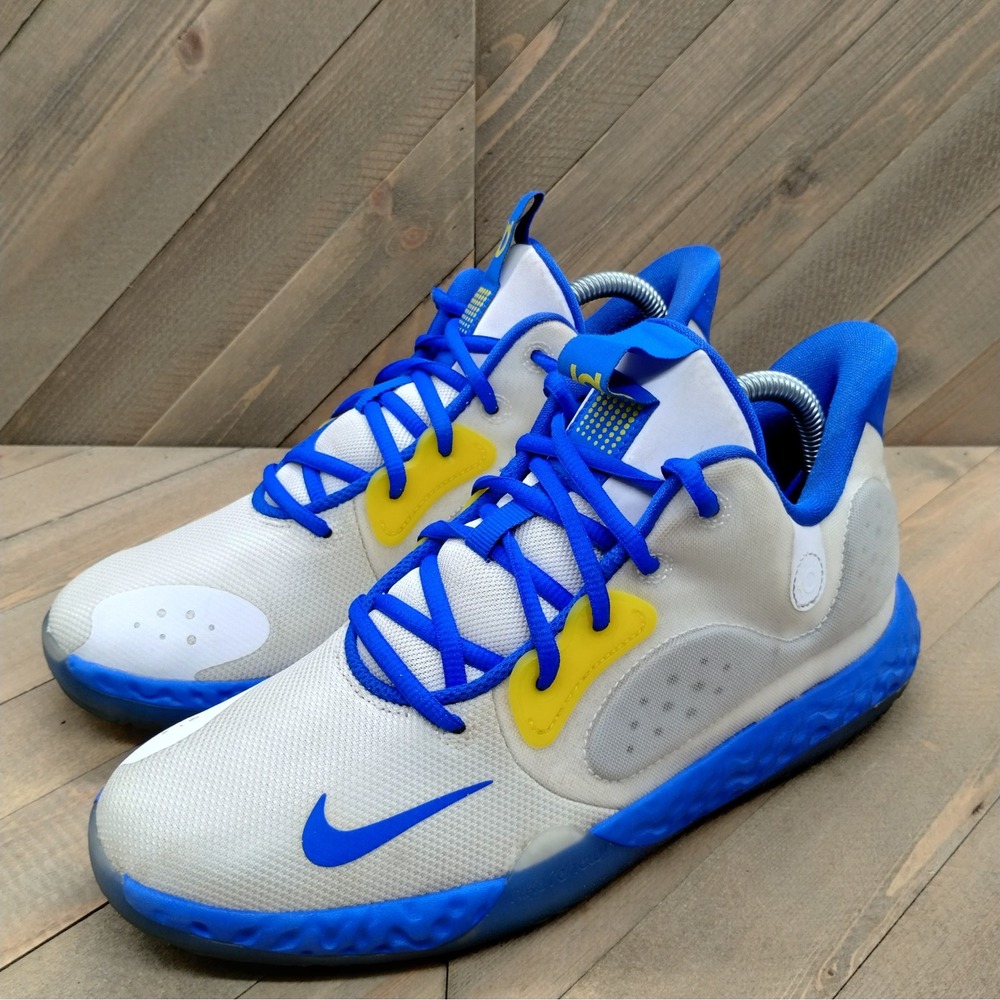Nike White Blue Yellow Men's Athletic Shoes